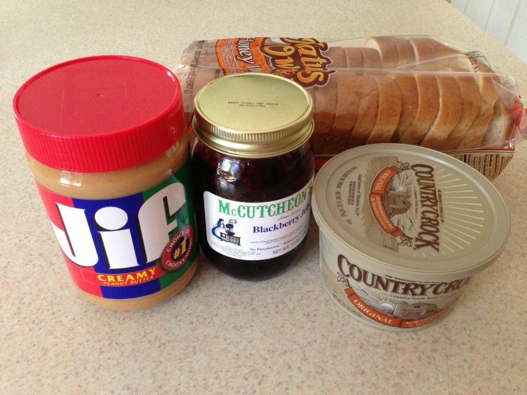 Grilled Peanut Butter and Jelly Sandwich