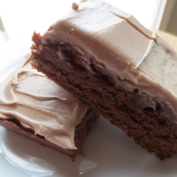 finished brownies on plate