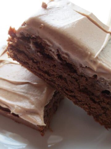 finished brownies on plate