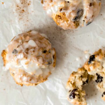 scones on parchment paper