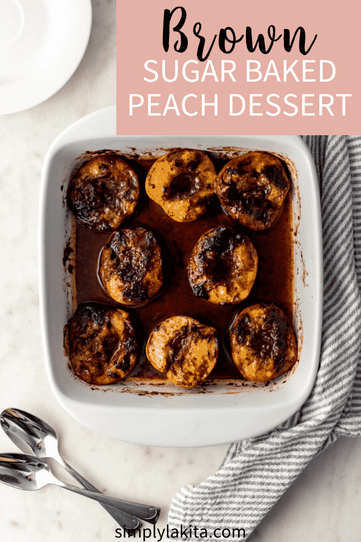 Brown Sugar Baked Peaches
