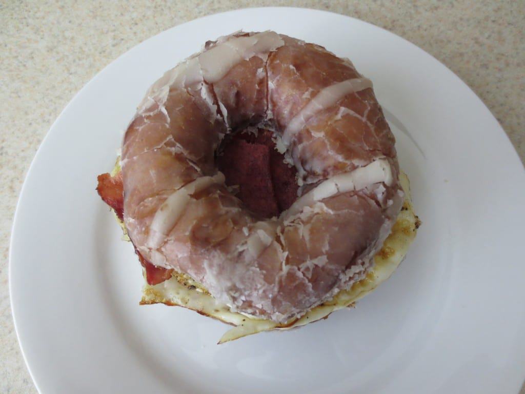 Homemade Glazed Donut Breakfast Sandwich by Simply LaKita 