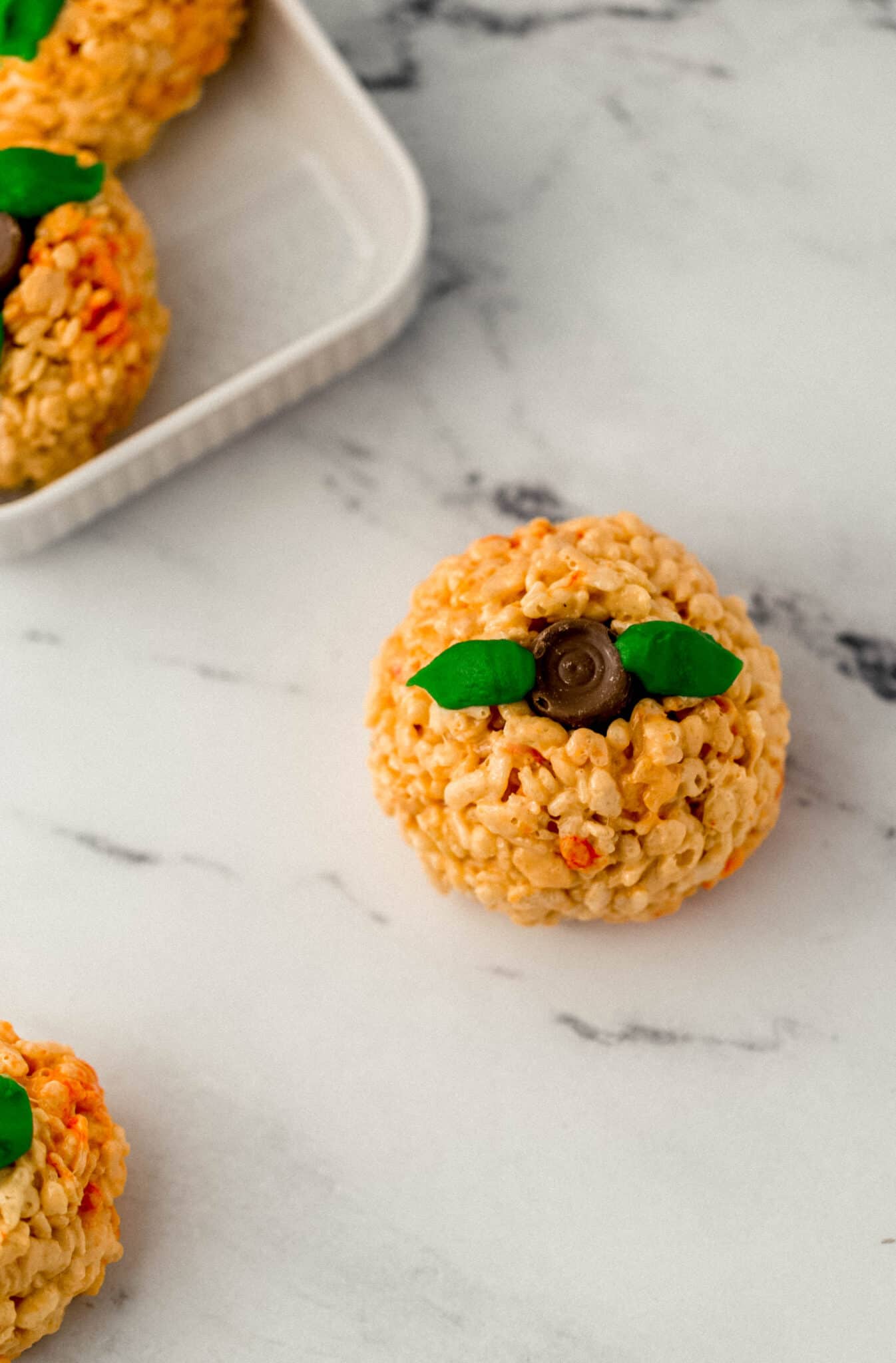 Halloween Pumpkin Rice Krispie Treats