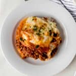 ravioli lasagna on plate