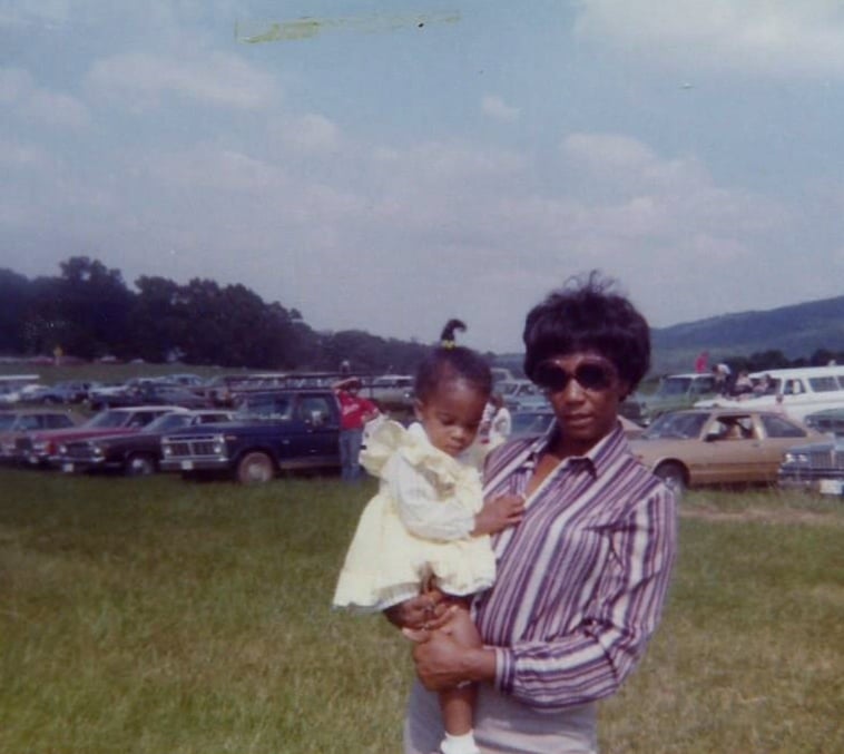 young lakita and her mother 