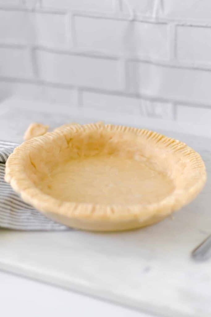 pie crust on marble surface