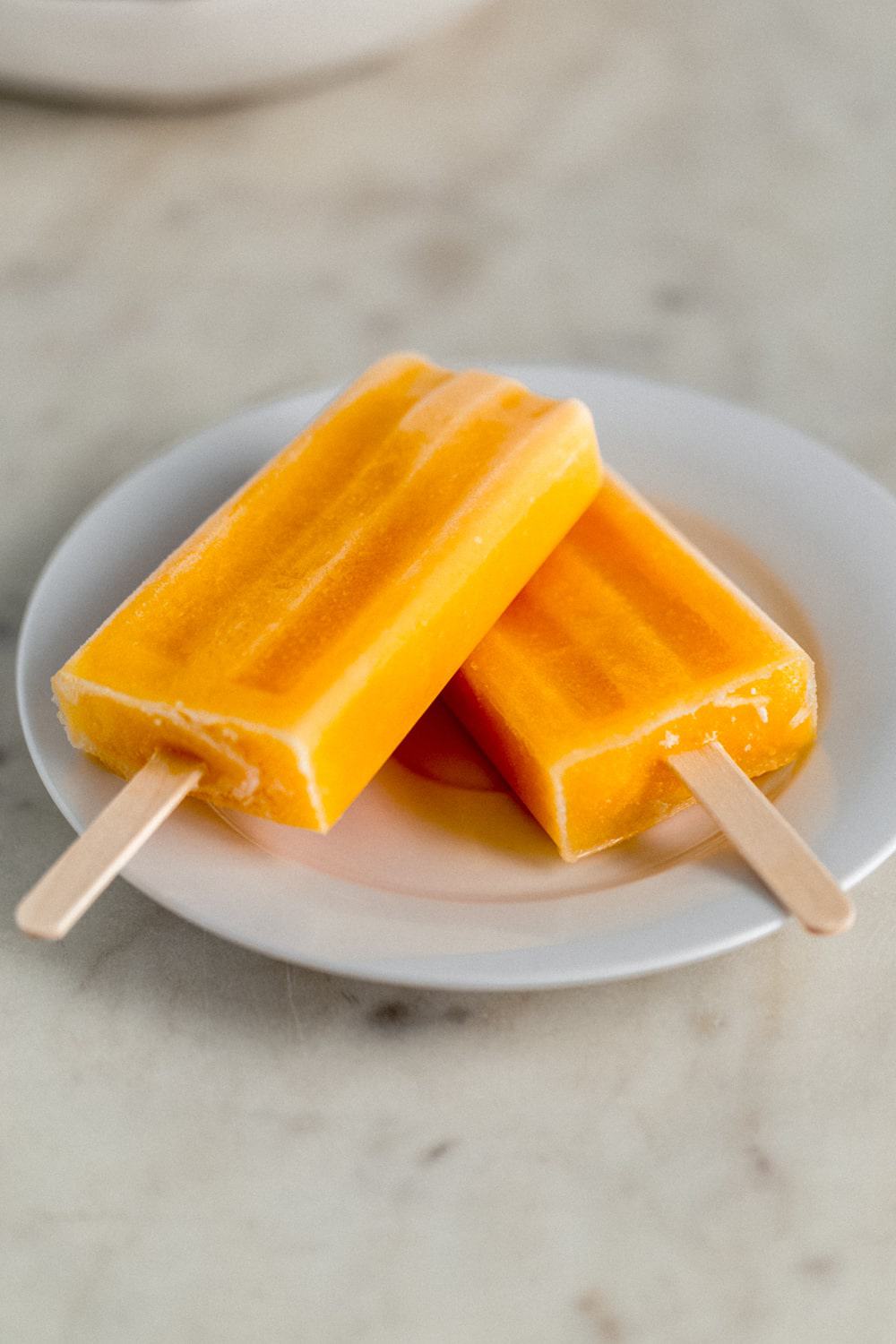 Creamsicle Popsicles with California Cling Peaches