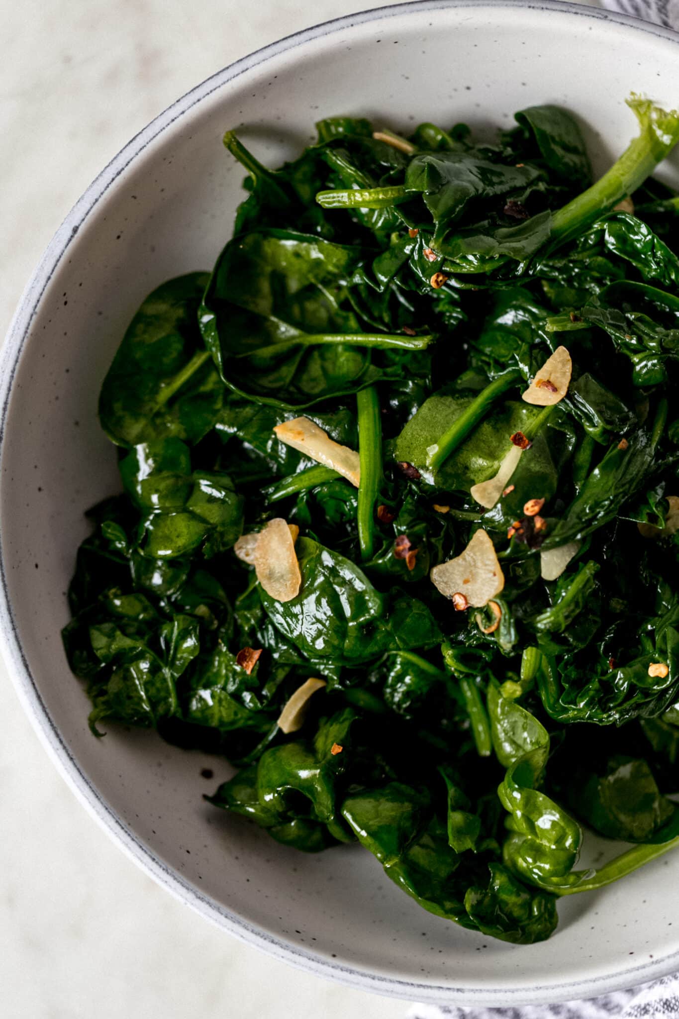 Sauteed Garlic Spinach