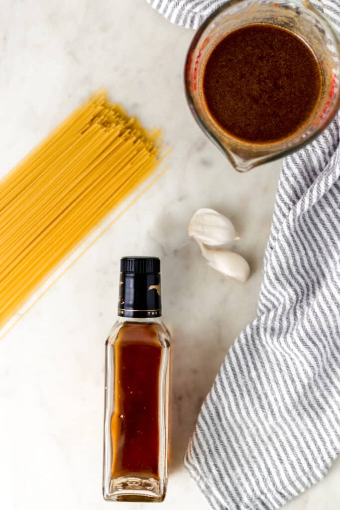 ingredients for sesame noodle recipe