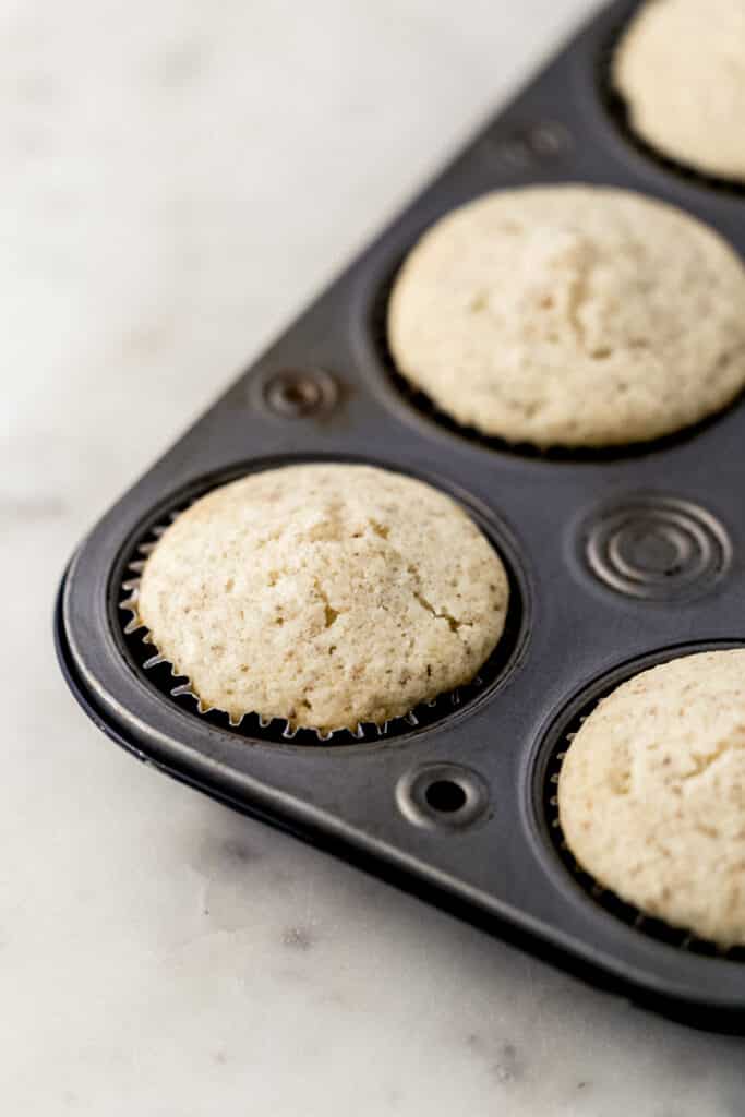 baked cupcakes in muffin pan 