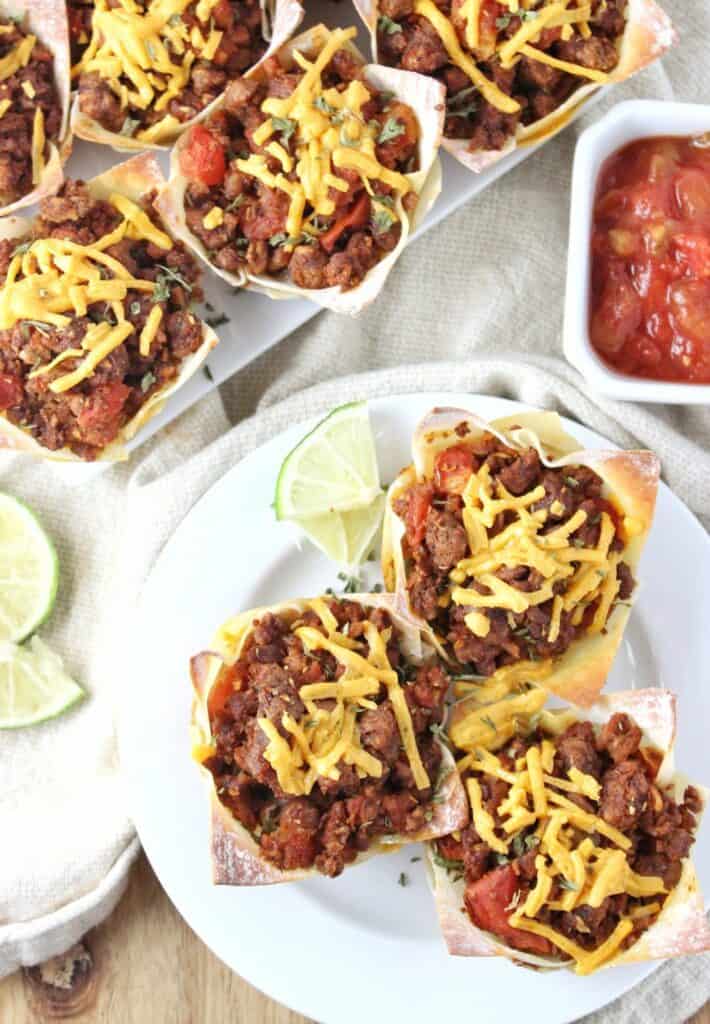 vegan taco cups by simply lakita