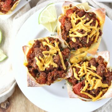 Easy Vegan Taco Cups