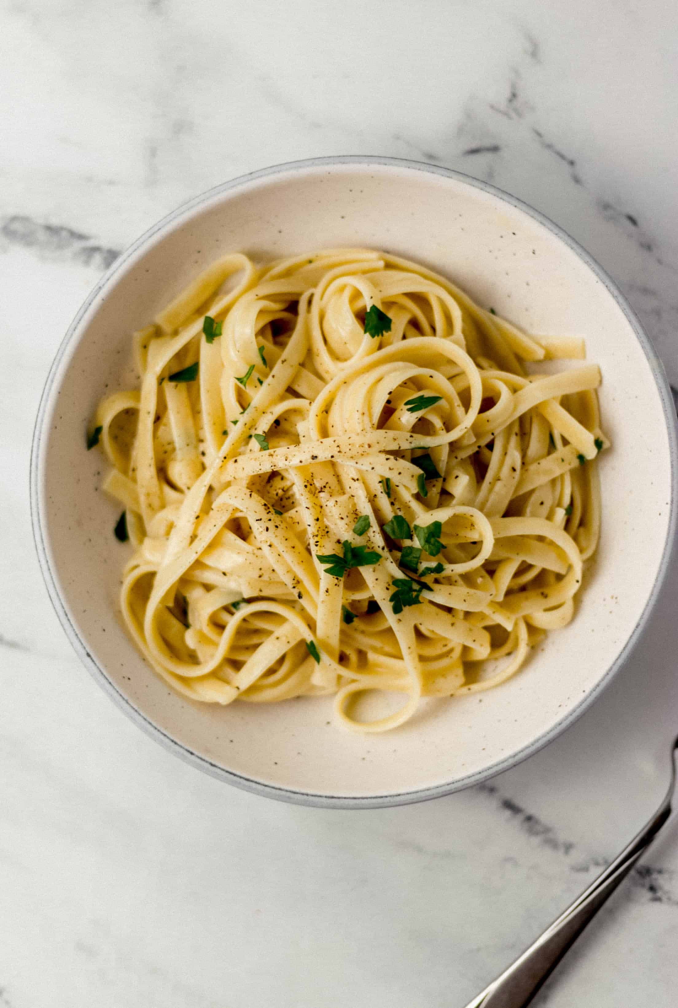 Easy 3 Ingredient Fettuccine Alfredo Recipe