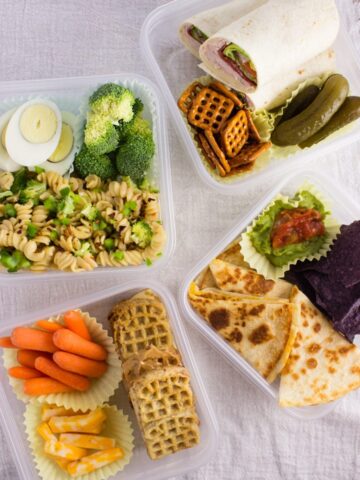 finished lunches in separate containers