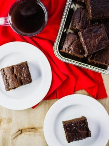overhead view of Ginger Cake Squares