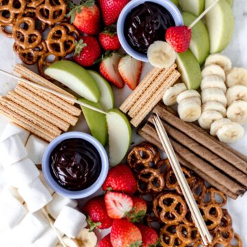 Overhead view of Epic Dessert Board