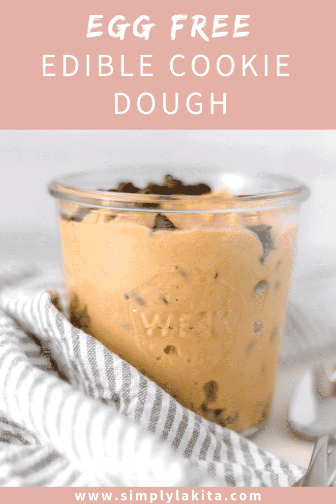 side view edible cookie dough