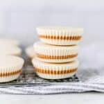 stacked white chocolate peanut butter cups