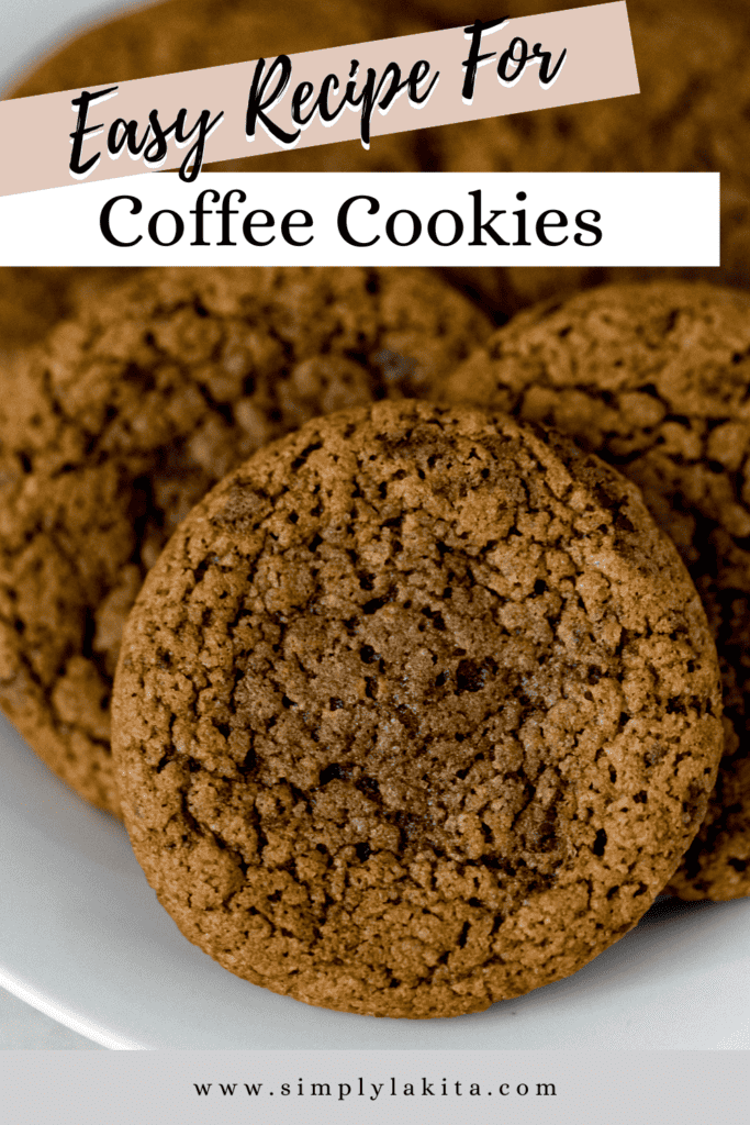 close up view of cookies on a white plate