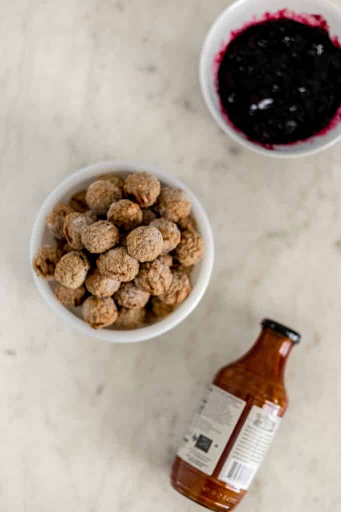 ingredients for instant pot sweet and spicy meatballs 