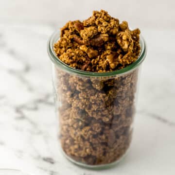 granola in jar