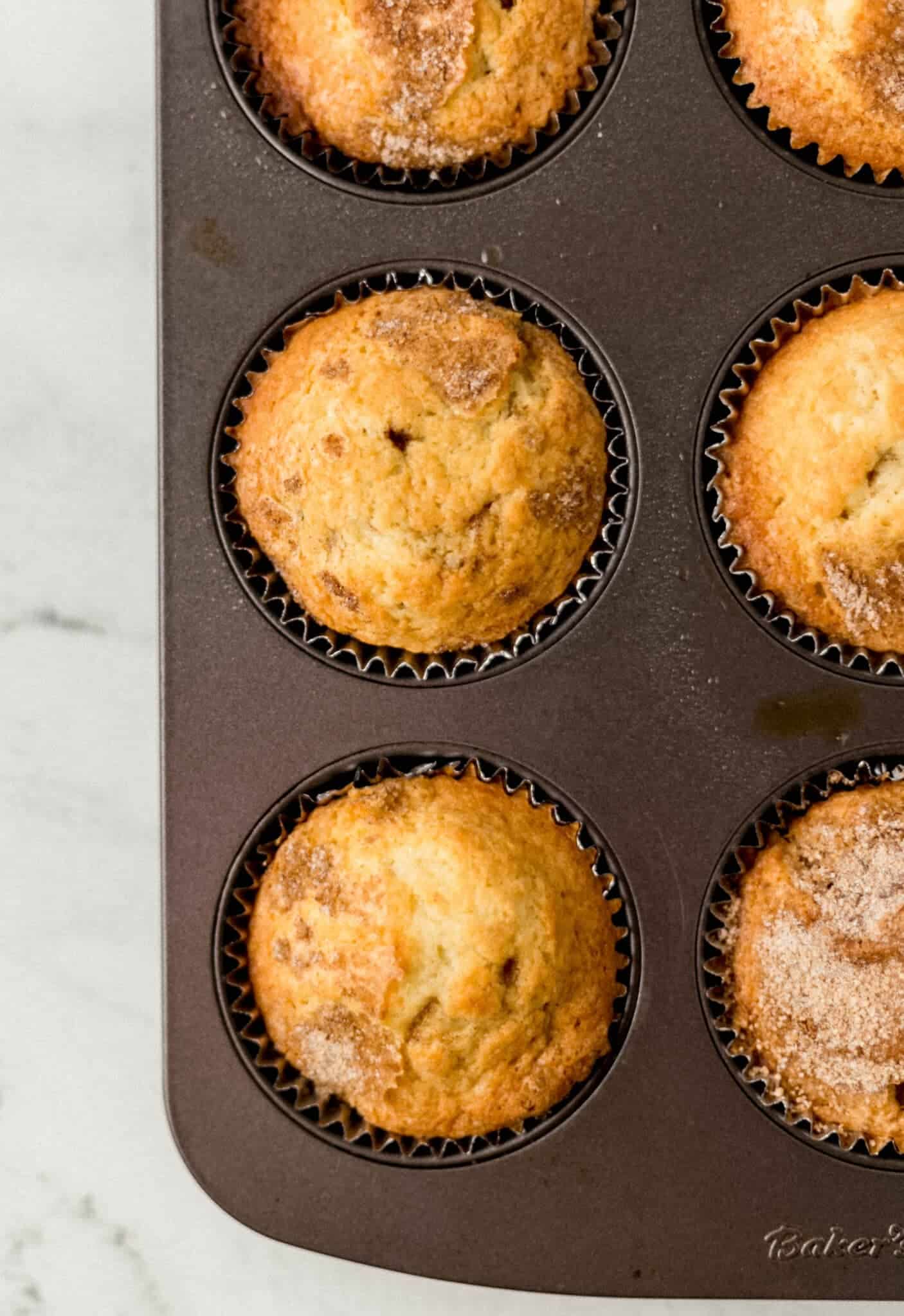 finished muffins in muffin pan