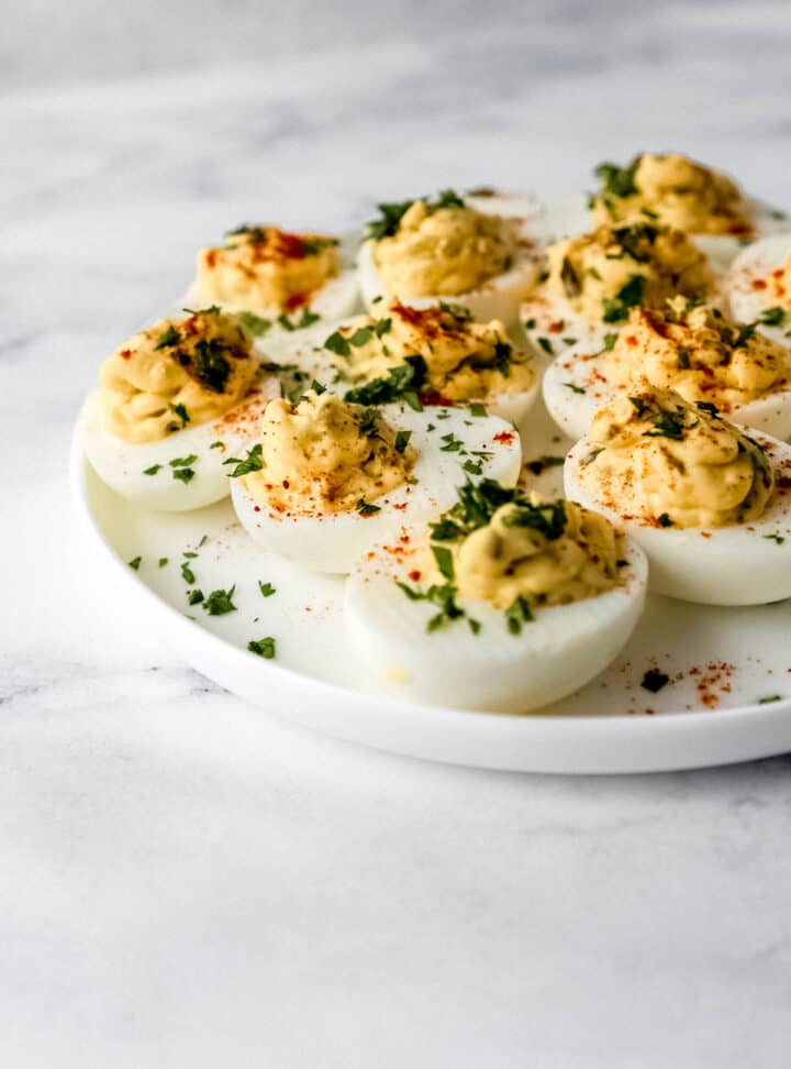 Easy Deviled Eggs with Miracle Whip