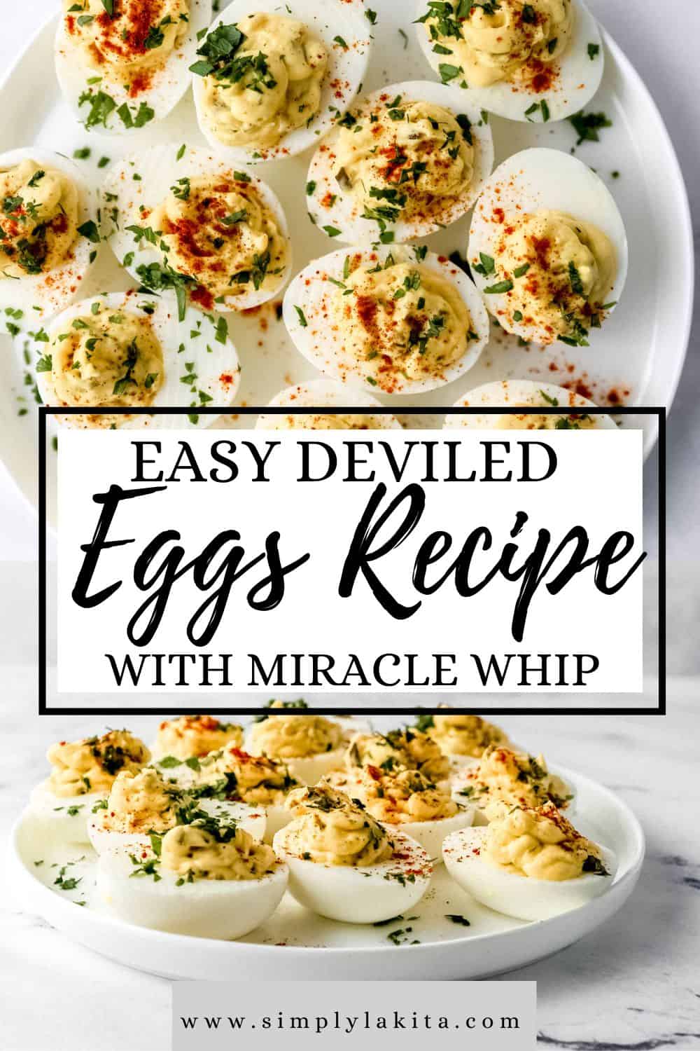 Easy Deviled Eggs with Miracle Whip