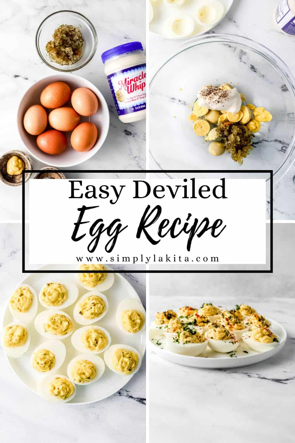 Easy Deviled Eggs with Miracle Whip