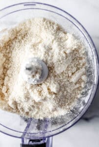 Cold water added to other pie ingredients in food processor.