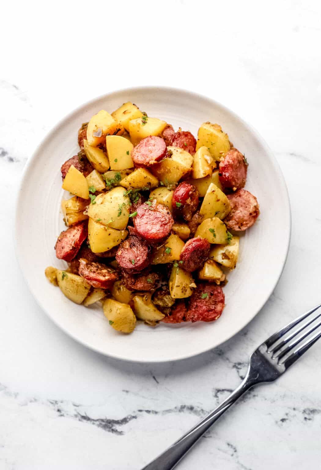 Easy Skillet Sausage and Potatoes Recipe