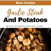 Two photos of finished recipe on pin with text overlay.